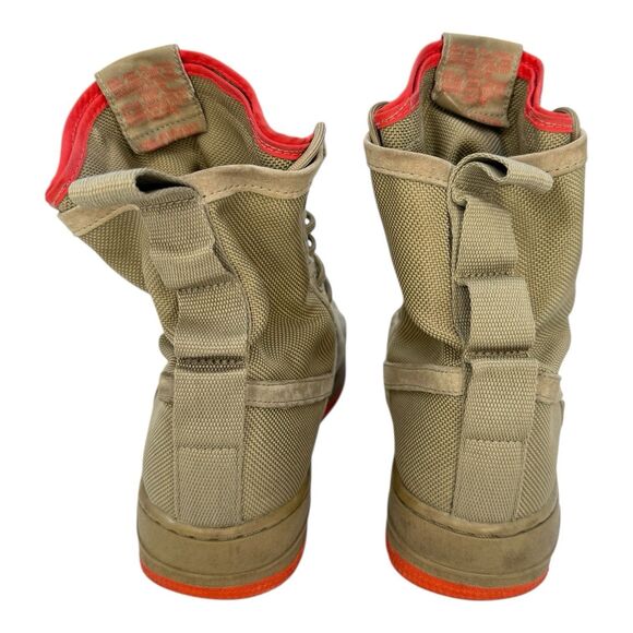 NIKE Mens Special Force Af1 Khaki-Rush Coral Sneaker Boots #864024-205 Sz 8 - Picture 6 of 8